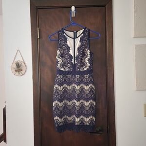 Charlotte Russe blue dress size small